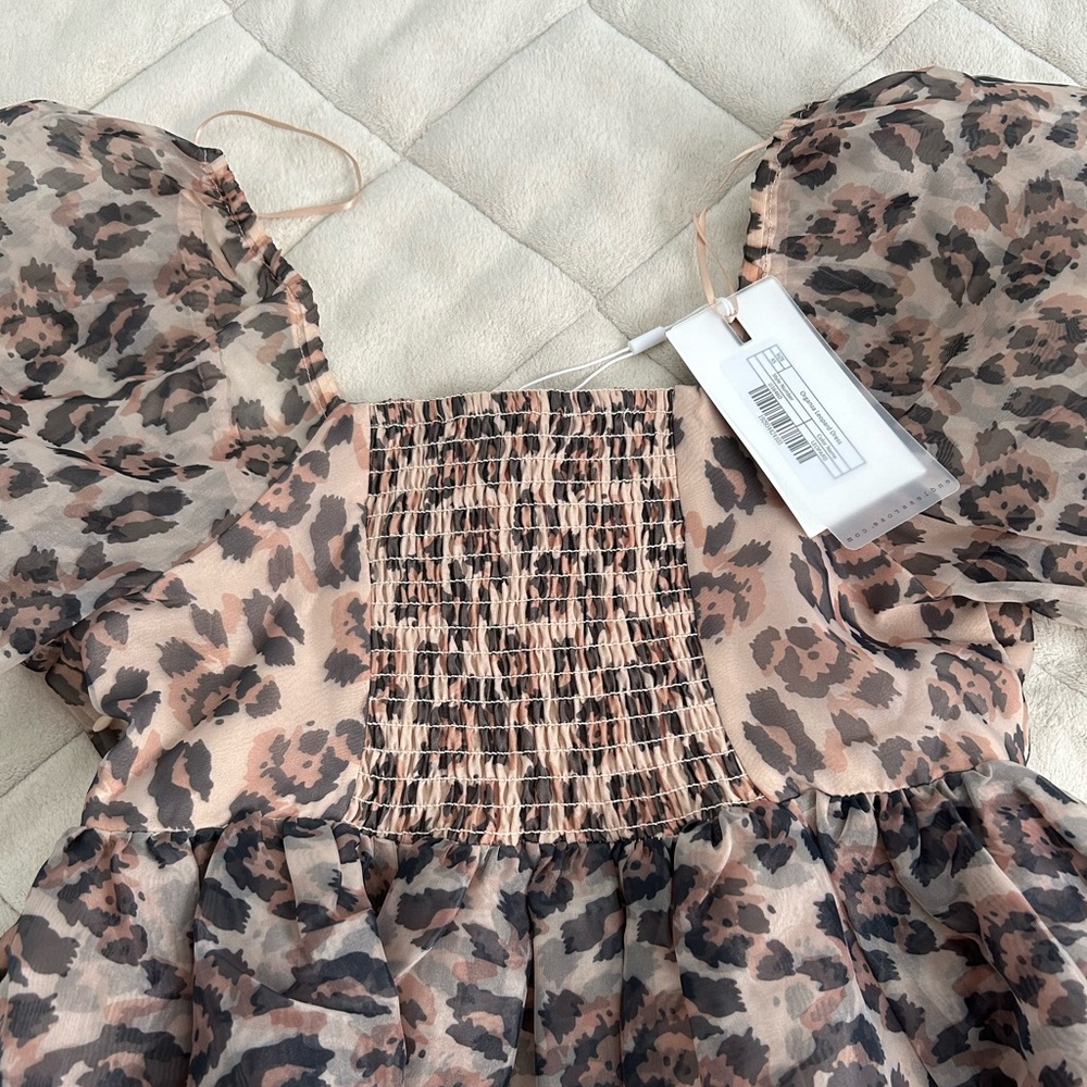 Endless Rose organza leopard dress size Xs - Picture 4 of 6